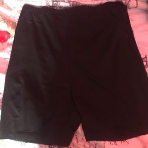 Black biker shorts